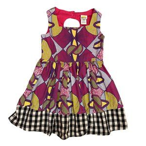 Harajuku Mini Target Gwen Stefani Abstract Color Block Dress Pink sz XS 4/5 EUC!